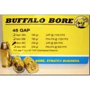 BUFFALO BORE 45 GAP 230Gr JHP (900FPS/ME 414 ft lbs) 20rd - Buffalo Bore Ammunition