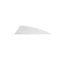 GATEWAY FEATHERS 3" PARABOLIC FEATHER FLO. WHITE - Gateway Feathers