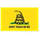 SME Dont Tread On Me Yellow Patch w/ Adhesive - Shooting Made Easy