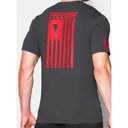 UNDER ARMOUR WWP Freedom Flag Men's T Carbon Heather Red - Under Armour