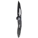 CRKT Nucleus Frame Lock Folding EDC Pocket Knife - Black w/ Carbon Fiber Overlay Handle - Crkt
