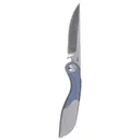 CRKT Fial Liner Lock Folding EDC Pocket Knife - Blue & Gray w/ Titanium Handle - Crkt