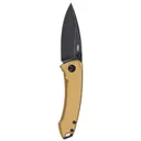 CRKT Tuna Compact Frame Lock Folding EDC Pocket Knife - Topaz w/ Titanium Handle - Crkt