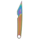 CRKT HangTi Fixed Fixed Blade EDC Knife - Iridescent w/ Titanium Handle - Crkt