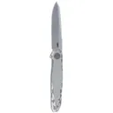 CRKT Facet Flipper Folding EDC Pocket Knife - Gray w/ Titanium Handle - Crkt