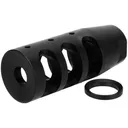 TACFIRE Compact Compensator Blk 1/2-28 2.50" 5.56x45 AR-15 - TacFire