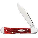 CASE KNIVES Pocket Worn Corn Cob Jigged Old Red Bone Mini CopperLock - Case Knives