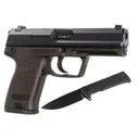 HK USA P81A 9mm 4.25" 15rd w/ Boker Knife - Black & Nitro-Carburized - Heckler & Koch / H&K