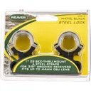 WEAVER 1" 22 Steel-Lock See-Thru Mount | Matte Black - Weaver