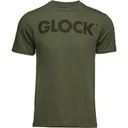GLOCK Caliber Tee Military Grn Ringspun Short Sleeve XL - Glock