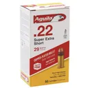 AGUILA AMMO 22 Short Super Extra High Vel 29Gr CPRN SP 50rd - Aguila Ammo
