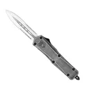 COBRATEC Medium Stonewash FS-3 Dagger 2 Side Serrated - CobraTec Knives