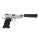 FUSION FIREARMS XP 9mm 4.25" 10rd - Chrome w/ MUTE Suppressor - Fusion Firearms