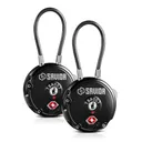 SAVIOR EQUIPMENT 3-Digit Combination Cable Lock TSA Obsidian Black - Savior Equipment