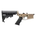 AERO PRECISION M4E1 Multi Caliber Complete AR15 Lower Receiver w/ A2 Grip & M4 Stock - FDE - Aero Precision