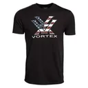 VORTEX Stars and Stripes Short Sleeve T-Shirt - Black - Vortex