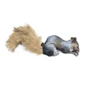 BROWNING Pet Toys Squirrel Fabric Squeaker Chew Toy Gray OS - Browning