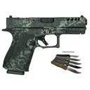 GREAT LAKES FIREARMS GL19 Striker 9mm Bundle w/ 3 Knives Lichen Grey - Great Lakes Firearms