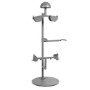SAVIOR EQUIPMENT Helmet.Armor.Belt Stand Up Display Rack SW Gray - Savior Equipment