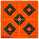 CALDWELL Orange Peel Black/Orange Self-Adhesive 25 Sheets - Caldwell