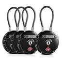 SAVIOR EQUIPMENT 3-Digit Combination Cable Lock TSA Obsidian Black - Savior Equipment