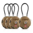 SAVIOR EQUIPMENT 3-Digit Combination Cable Lock TSA RAL8000 Tan - Savior Equipment