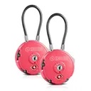 SAVIOR EQUIPMENT 3-Digit Combination Cable Lock TSA Prison Pink - Savior Equipment
