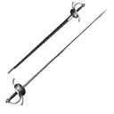 COLD STEEL Ribbed Shell Swept Hilt Rapier 41 1/2" Blade 1/5" - Cold Steel