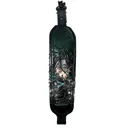 AA&E LEATHERCRAFT Blk Leather Trophy w/Deer Leaping over Brook/Swivl - Aa&E Leathercraft