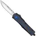 COBRATEC Medium FS-3 Fractured Blk/Blue Drop Not Serrated - Cobratec Knives