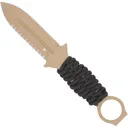 COBRATEC Ringed Claymore Dagger 1 Side Serrated Coyote - Cobratec