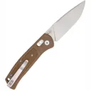 COBRATEC EDC Scout Drop Point Grivory Bar Lock Mocha - Cobratec Knives