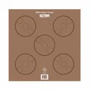 MAPLE LEAF PRESS S3DA Indoor 5 Spot Target Face-Brown - Maple Leaf Press
