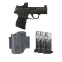 SIG SAUER P365 9mm 3.1" BLK w/ 3 12rd Mags, Holster, Romeo-R - Sig Sauer