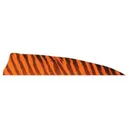 GATEWAY FEATHERS 4" Shield Cut Barred Feathers Orange-RW 50pk - Gateway