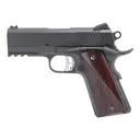 FUSION FIREARMS NCOM 1911 45ACP 3.5" 6rd Pistol - Black / Red Cocobolo - Fusion Firearms