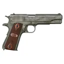AUTO-ORDNANCE 1911 45 ACP Single 5" 7rd Checkered Wood w/US Logo - Auto-Ordnance