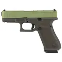 GLOCK G45 MOS 9mm 4.02" 17rd Optic Ready Pistol w/ Laser Stippled Frame | Agoge Green Cerakote - Glock