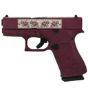 GLOCK G43X Custom 9mm 3.41" 10rd Black Cherry & Paisley - Glock