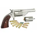 NAA Ranger II 22LR / 22 WMR 2.5" 5rd Break-Top Revolver - Stainless / Rosewood Grips - North American Arms