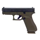 GLOCK G45 G5 9mm 4" 17rd Pistol w/ Front Serrations - FDE / Black - Glock