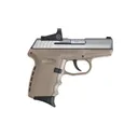 SCCY INDUSTRIES CPX-2 9mm 3.1" 10rd Pistol w/ Crimson Trace Red Dot - Stainless / Tan - SCCY