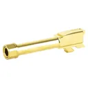 ZAFFIRI PRECISION Pistol Barrel TB 1/2x28 9mm 3.4" TiN Gold Glock 43 - Zaffiri Precision