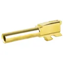 ZAFFIRI PRECISION Pistol Barrel 9mm 3.4" TiN/Gold for Glock 43 - Zaffiri Precision