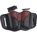 1791 GUNLEATHER MAG1.1 Single Mag Holster BrownBlack Leather Ambi - 1791 Gunleather