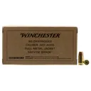 WINCHESTER Service Grade 380 ACP 95 gr Full Metal Jacket Flat Nose Ammunition | 50 Rounds - Winchester