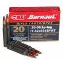 BARNAUL AMMO 30-06 150Gr HPJBT Polycoated Steel Case 20rd - Barnaul