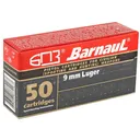 BARNAUL AMMO 9mm 115Gr FMJ Lacquer Coated Steel Case 50rd - Barnaul