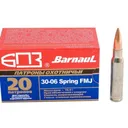 BARNAUL AMMO 30-06 145Gr FMJ Brass Polycoated Steel Case 20rd - Barnaul