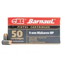 BARNAUL AMMO 9mm Makarov 94Gr HP Polycoated Steel Case 50rd - Barnaul